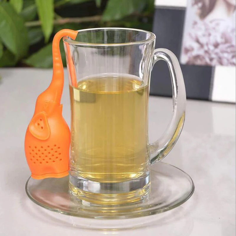 1PCS Hot Selling Elephant Style Silicone Tea Strainer Herbal Spice Infuser Filter Diffuser Kitchen Coffee Tools | Дом и сад