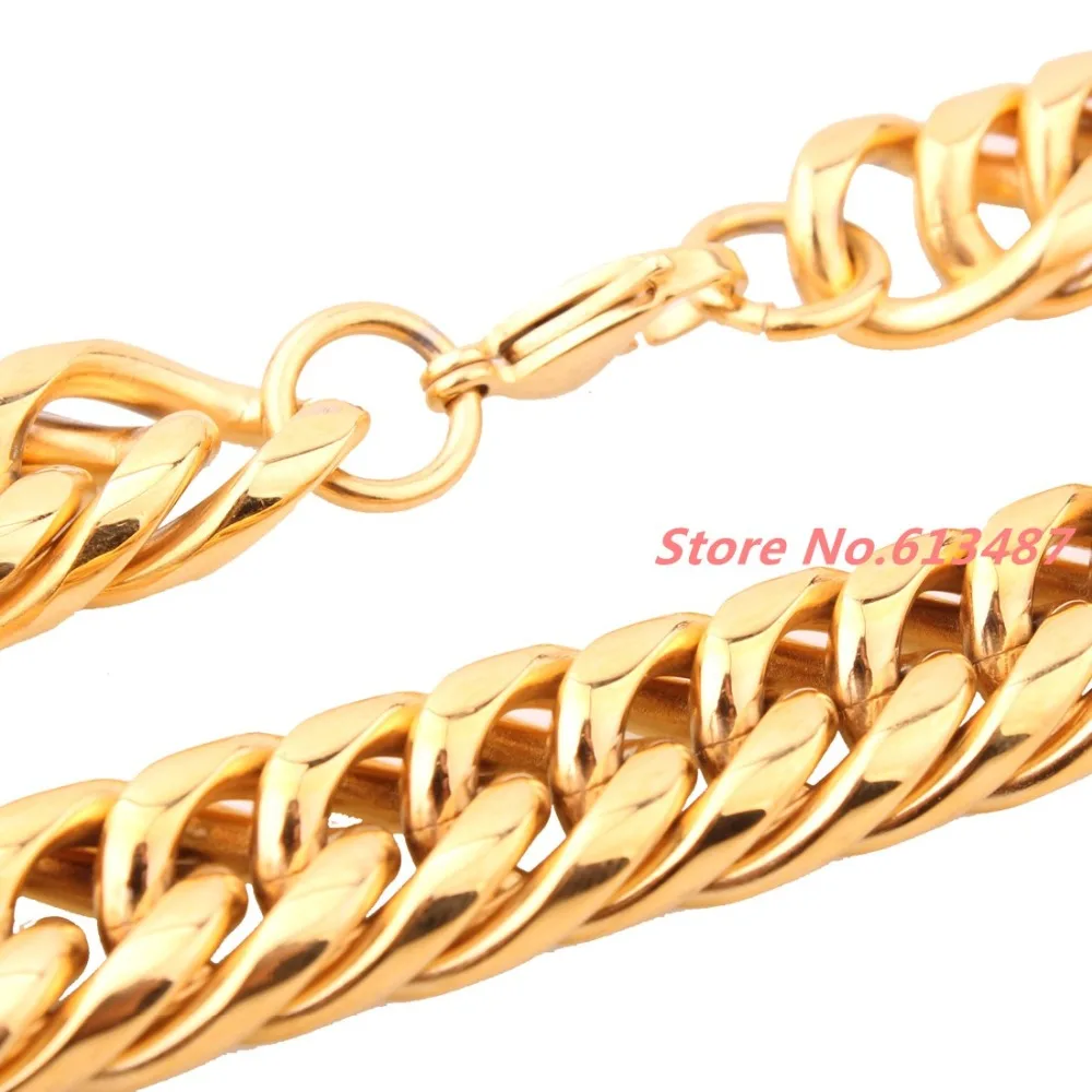 Ожерелье или браслет мужской панцирной цепи из нержавеющей стали колье