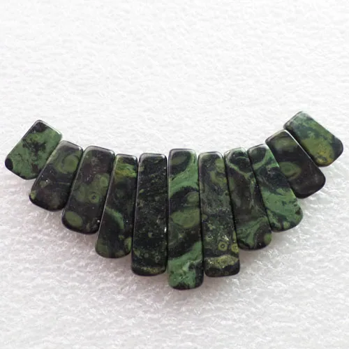 Бесплатная доставка 11 шт. красивый кулон из бисера комплект Kambaba Jaspers 40x9x6 мм 15x9x6