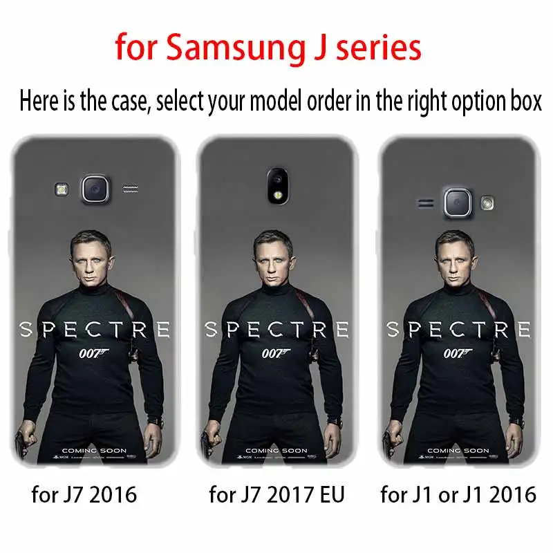 007 призрак Джеймса Бонда Skyfall чехол из термопластика для Samsung Галактики J6 J8 J3 J5 J7 J4