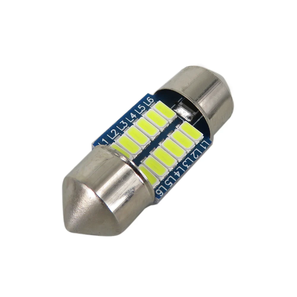 WLJH 4 шт. 28 мм 3014 SMD СВЕТОДИОДНЫЙ Автомобильный светильник для салона автомобиля