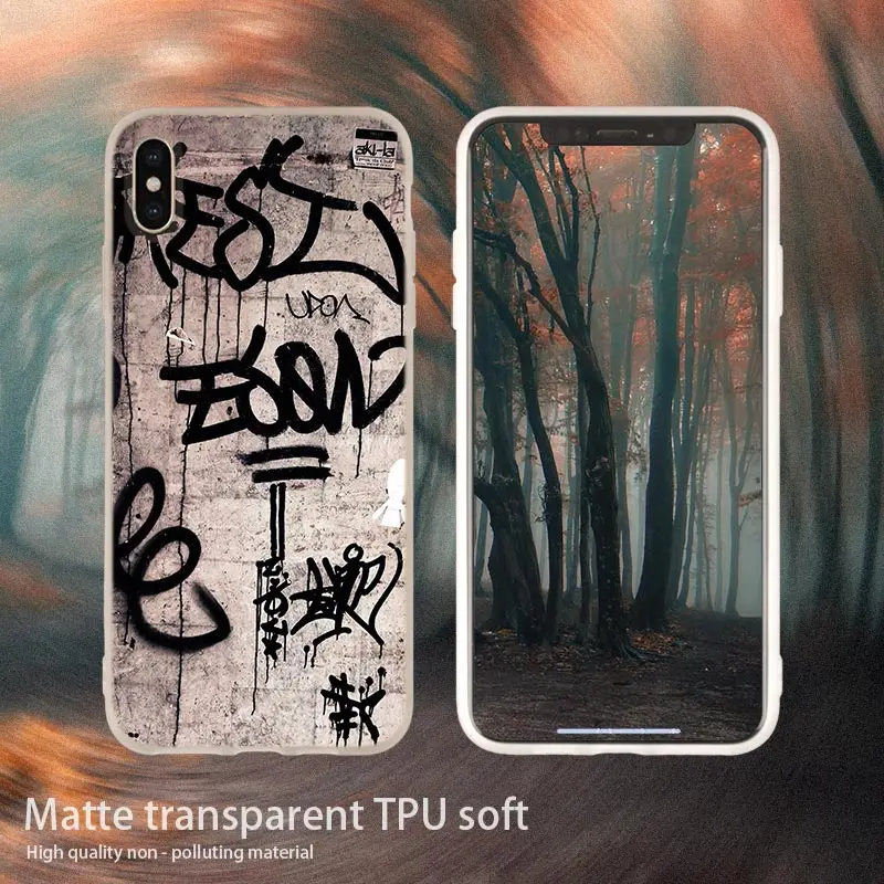 3 soft case Граффити обои Мягкий силиконовый чехол для телефона чехол для iPhone 11 Pro 7 8 Plus XR XS Max 4 5 5S SE 6 6s чехол Funda Etui чехол s - Цвет: 3 soft case