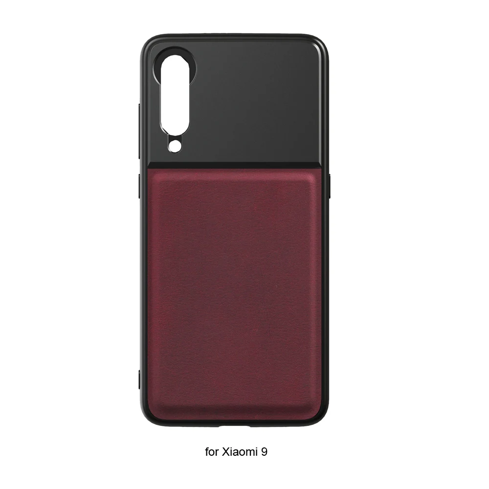 for Xiaomi 9 APEXEL высококачественный алюминиевый сплав+ кожаный чехол для телефона с резьбой 17 мм для iPhone X XS max huawei p20 p30 pro для объективов телефонов - Цвет: for Xiaomi 9