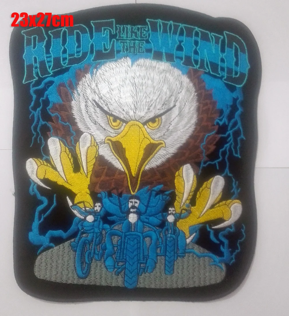 На заказ большая вышивка панк Рок патч байкерские нашивки мотоцикл железо на