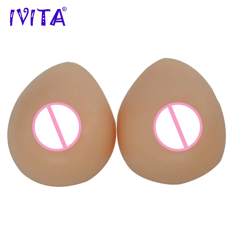 IVITA 4100 г/пара реалистичные силиконовые формы груди Искусственные Поддельные для