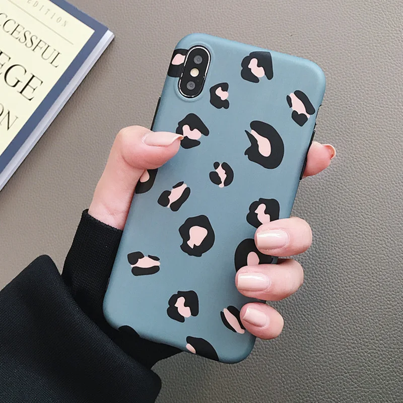 Fashion Colorful Leopard Print Phone Case For iPhone 11 Pro Max XR XS Max 8 7 6 6S Plus Cover Luxury Soft Cases For iPhone 11Pro
