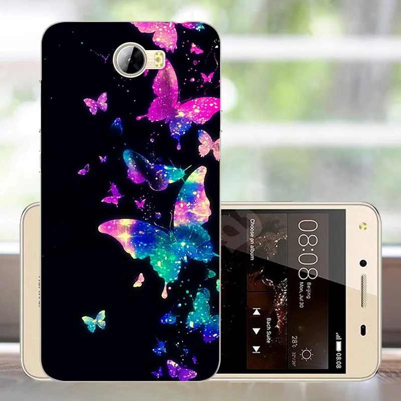 Мягкий чехол из ТПУ 5,0 дюйма для huawei honor 5A, силиконовый чехол, чехол с узором для huawei honor 5A, чехол для huawei honor 5A LYO-L 21, чехол