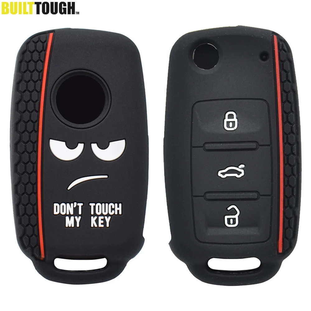 Силиконовый чехол для дистанционного ключа Skoda Fabia Octavia Superb для Seat Leon Toledo Altea Ibiza для VW Golf Polo Fob чехол