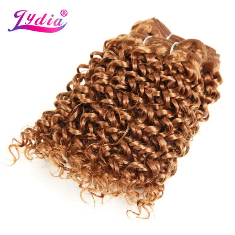 Lydia для женщин синтетические вьющиеся волосы наращивания новая волна воды 10