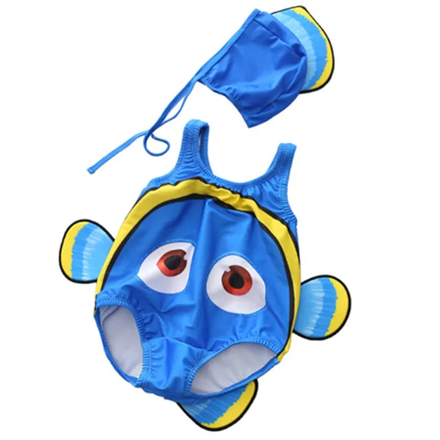 Детская одежда для плавания с изображением клоуна рыбка Немо 2 предмета