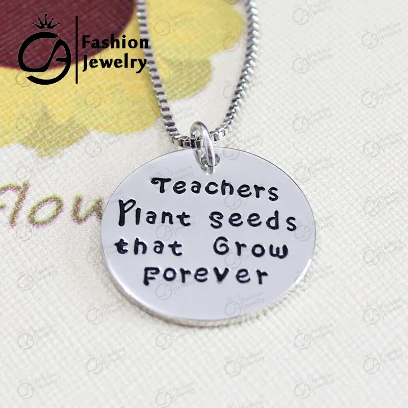 

Трендовые семена растений для преподавателя, которые растут навсегда, ручная печать, цитата, кулон, ожерелье, подарок для преподавателя на пенсию 20 шт./лот LN1147