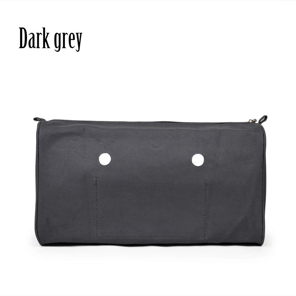 Dark grey Новинка, сумка на плечо, на молнии, вставка, подкладка, холст, внутренний карман для O City Ocity, водонепроницаемая, внутренний карман для Obag - Цвет: Dark grey