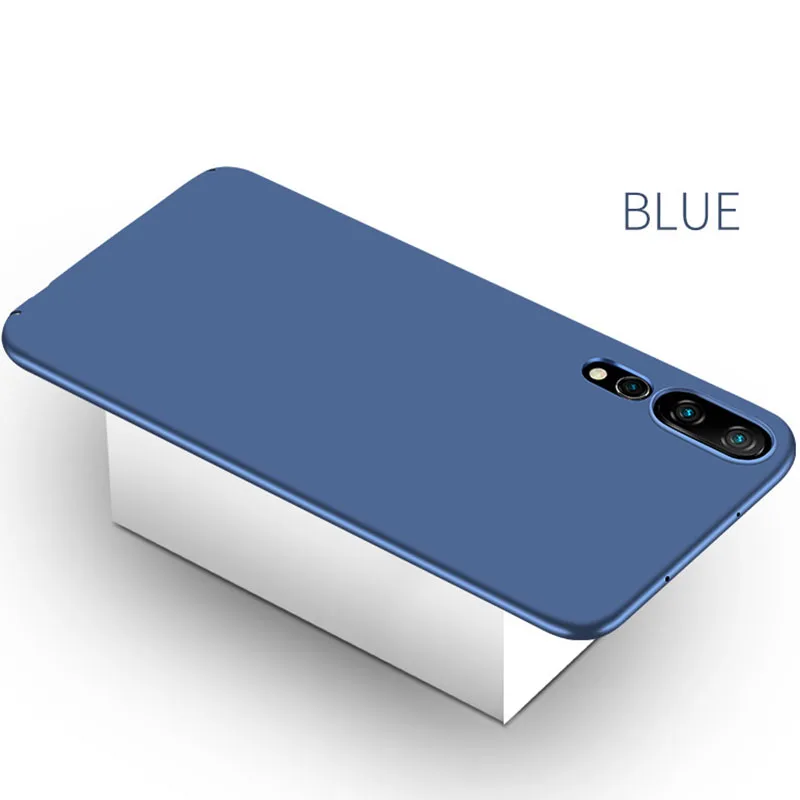 Жесткий защитный чехол из поликарбоната с полным покрытием для huawei G9 Youth P8 P9 P10 P20 P8 P9 P10 P20 Lite Plus Pro защита задней крышки телефона - Цвет: blue