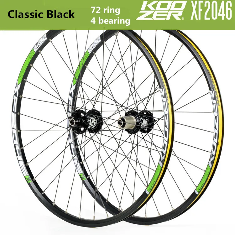 KOOZER XF2046 MTB горный велосипед набор колес 26/27. 5/29 дюймов 72 кольца 4 подшипника QR Thru-axis колеса обод велосипеда