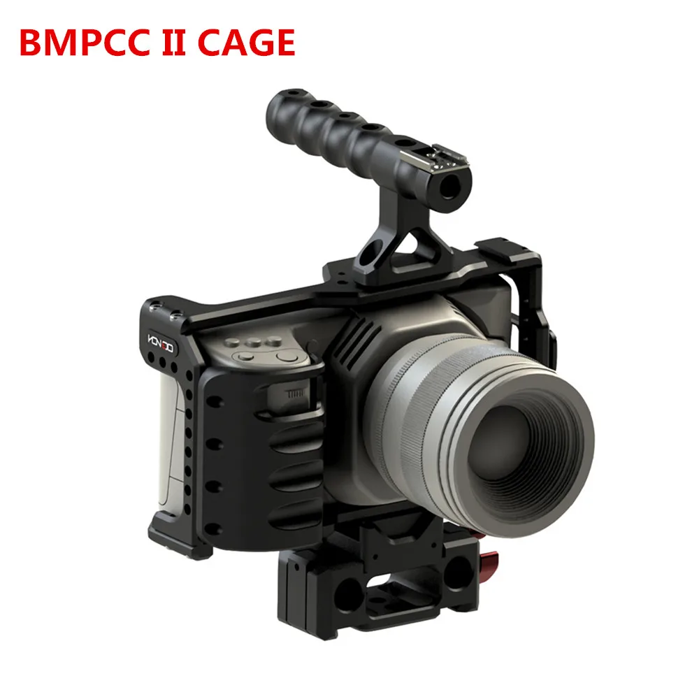 Крепление для камеры HONTOO BMD BMPCC 4K Rig DSLR RIG Base plate с верхней ручкой 15 мм rig BlackMagic Pocket