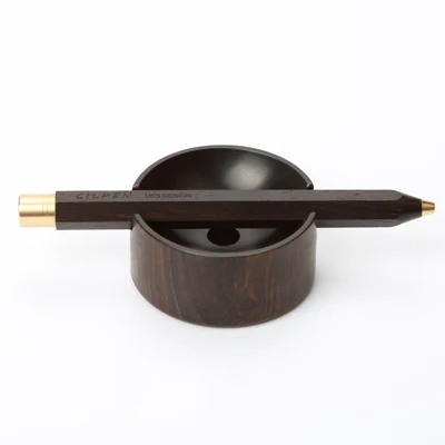 black pen with holde 1 шт. роскошные деревянные ручки с шестигранной Дизайн шариковой ручки креативный подарок канцелярские Писать Школьные принадлежности - Цвет: black pen with holde