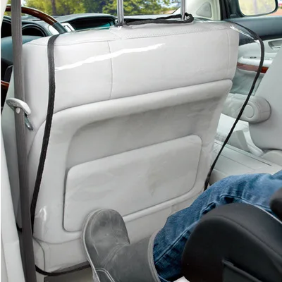 

2020 New Auto Car Back Seat Protector Kid Kicking Mat Clear Car Pad PVC Waterproof Car Seat Back Cover for Kids Infant Covers