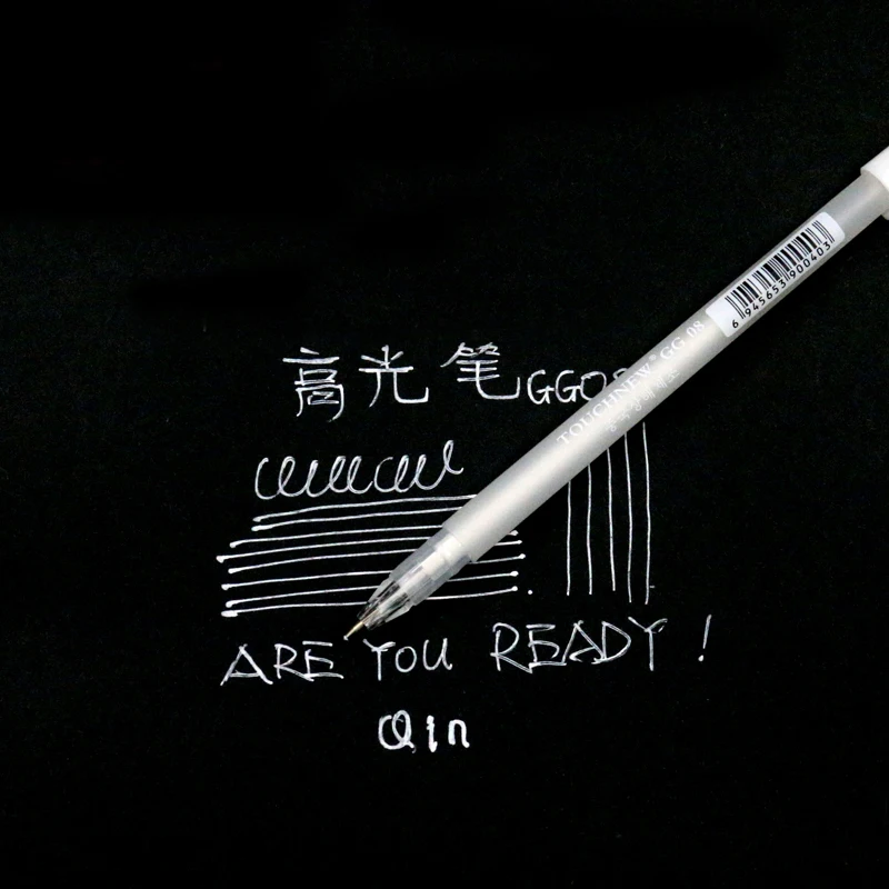 5 шт./компл. белые чернила фотоальбом 0 8 мм гелевая ручка черная карта ручная