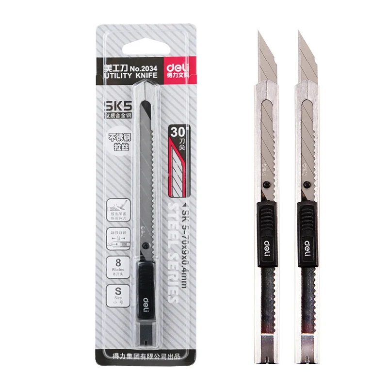 Deli Высококачественный Нож из легированной стали прочный нож для резьбы открытая