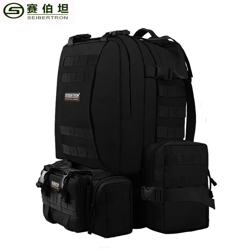 Seibertron Camping Hiking Outdoor Travel Combination Tactical Backpack Mountaineering Men Sport Waterproof | Спорт и развлечения
