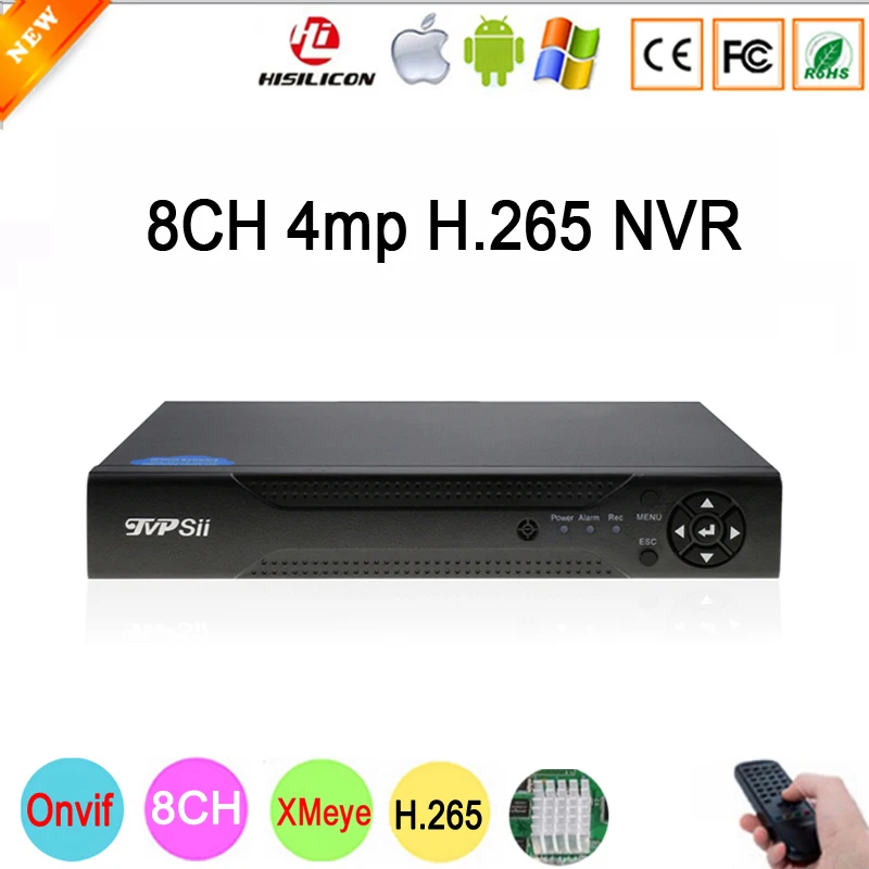 Dahua панель Hi3536D Xmeye 8CH* 4MP/4CH* 5MP HD цифровая 8CH 8 каналов 4MP H.265 наблюдения IP камера onvif CCTV NVR