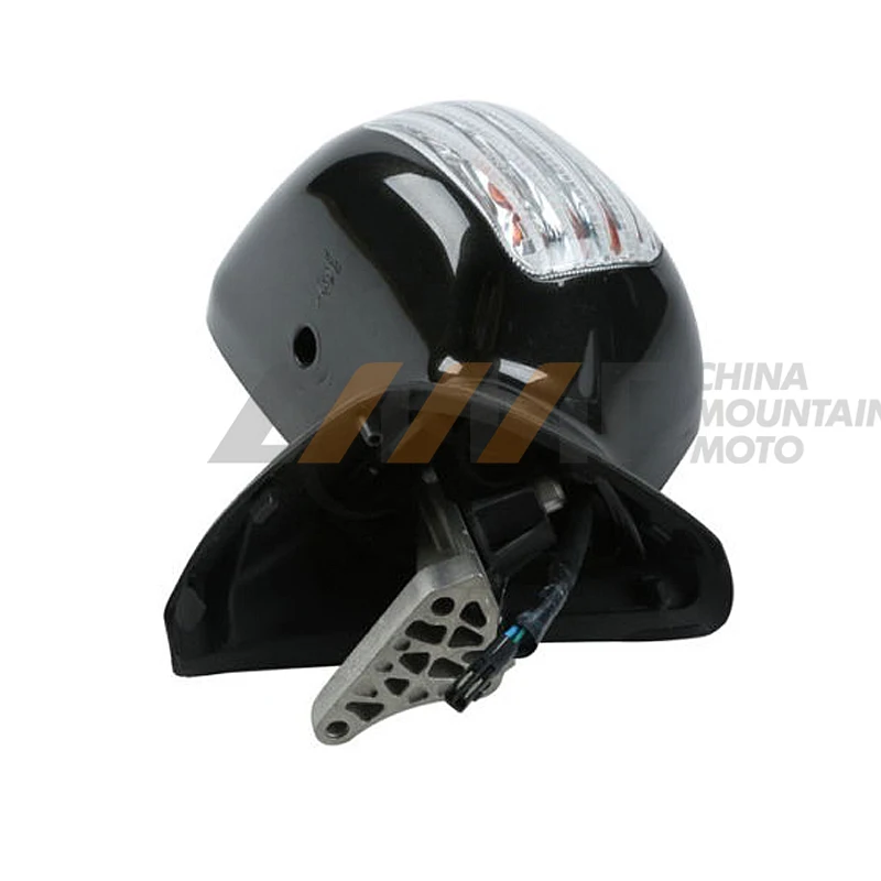 Черное зеркало заднего вида прозрачный сигнальный объектив чехол для Honda Goldwing