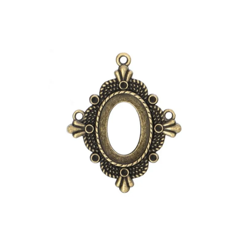 

SEA MEW 50 шт 25*18 мм Овальный Кабошон База из старинной бронзы, покрытая винтажным металлическим цинковым сплавом, подвеска, пустая установка дл...