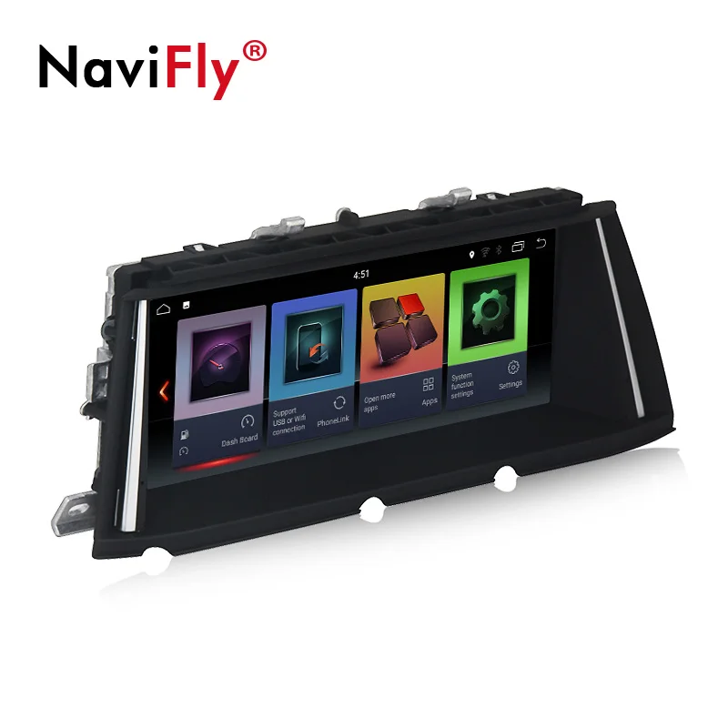 NaviFly 6 core Android 8.1 32G ROM car Audio gps navigator for BMW 7 series F01 F02 radio BT wifi 4G OBD2 | Автомобили и