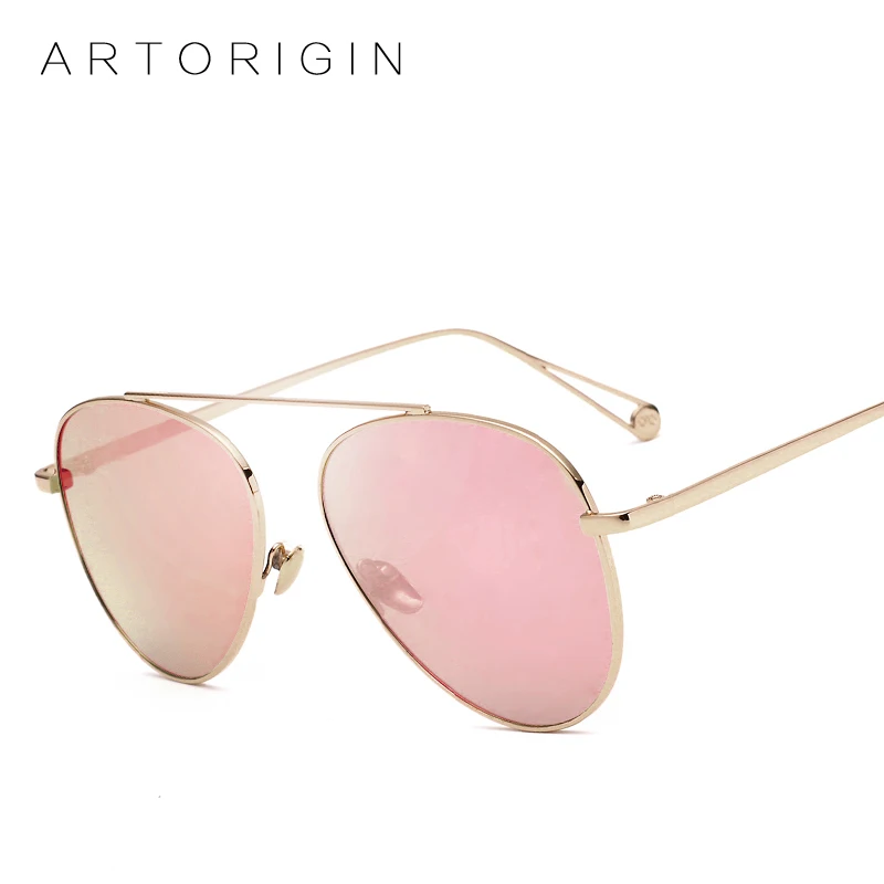 Женские и мужские зеркальные солнечные очки ARTORIGIN плоские солнцезащитные