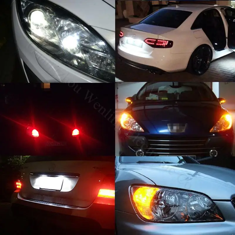 WLJH 2 шт led T10 W5W автомобильная парковочная лампа, светильник для honda civic 2006-2011 crv fit hrv accord скутеры Canbus