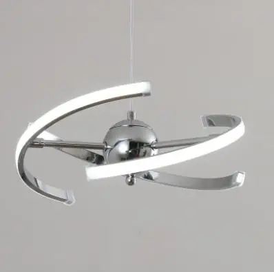 3 heads D40cm 24W Светодиодный подвесной светильник Лофт подвесной светильник 40 Вт DIY кухонная Подвеска акриловая столовая фойе люстра AC85-265V светильник Dia32/40 см - Цвет корпуса: 3 heads D40cm 24W