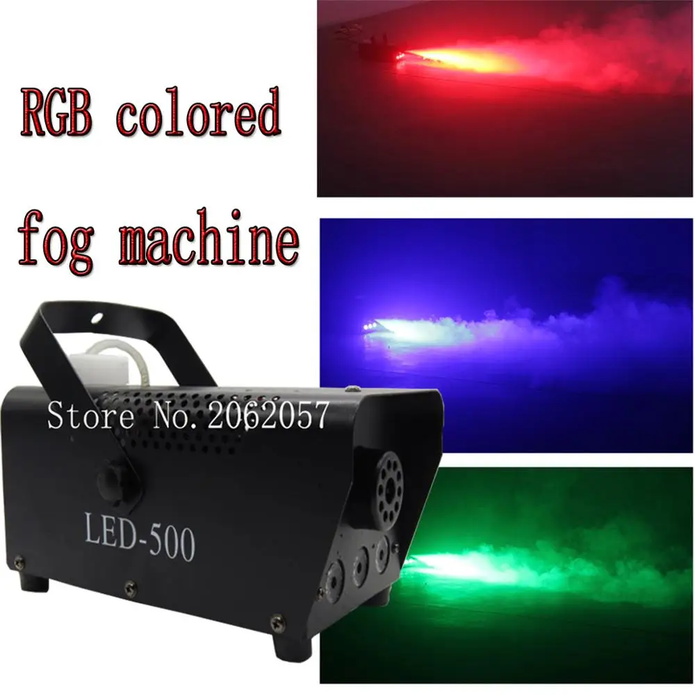 Высококачественный светодиодный RGB 400 Вт цветной беспроводной пульт дистанционного управления дымовая машина DJ Дискотека противотуманная машина для сцены Профессиональный светильник