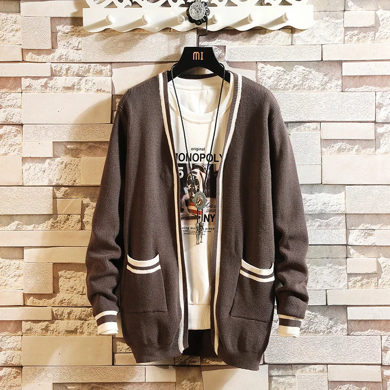 2018 новая модель на осень в Корейском стиле мужской свитер кардиган зима куртка