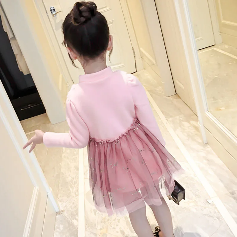 Baby Girl Dress 2021 New Autumn Spring Casual Cute Kids Long Sleeve Christmas Princess For Girls Clothes 2 3 4 5 6 7 Years | Детская