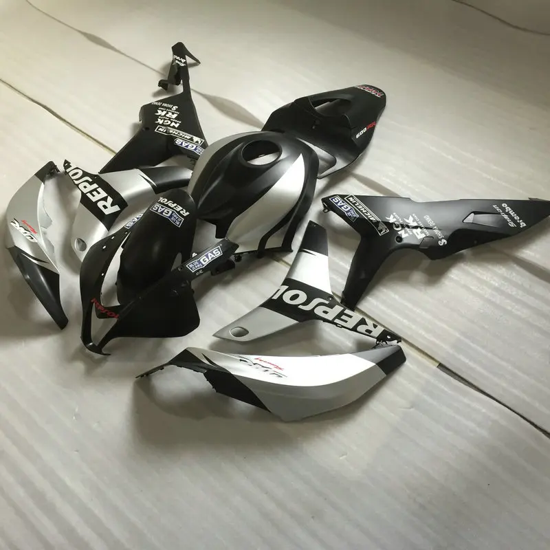 Комплект обтекателей под давлением для HONDA CBR600RR 07 08 CBR 600 RR F5 600RR 2007 2008 ABS Серебряный