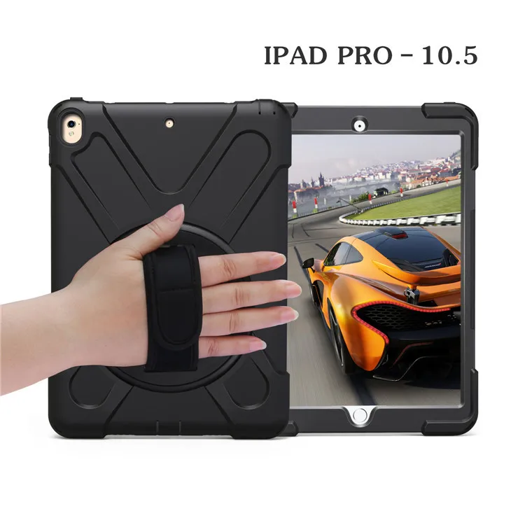 Hmsunrise плечевой ремень чехол для Apple ipad Pro 10,5 детей безопасный противоударный сверхмощный силиконовый Жесткий чехол для ipad Air 10,5