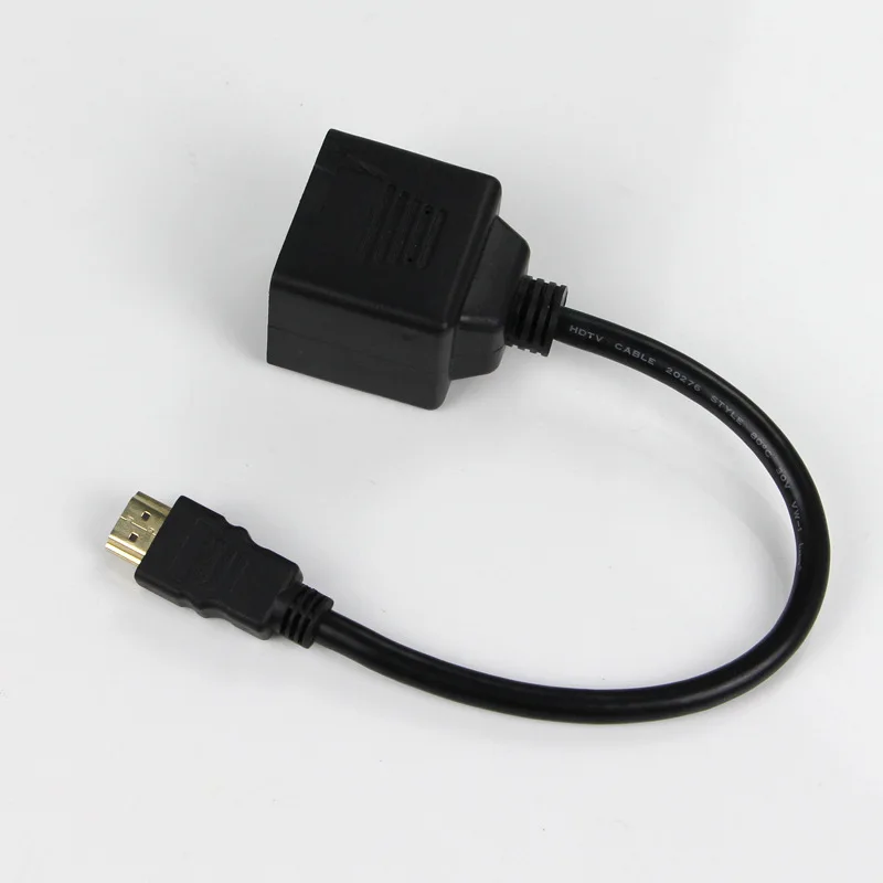 100 шт. 0 3 м новый сплиттер HDMI V1.3 4 k hdcp 1080 p штекер в 2 X мама Y порта адаптер кабель|hdmi