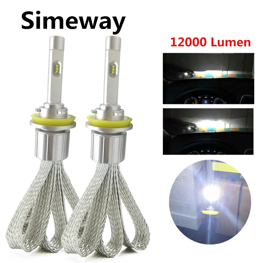 2 шт. Автомобильные светодиодные лампы H4 9003 HB2 96 Вт 9005 лм|Передние LED-фары для авто| |