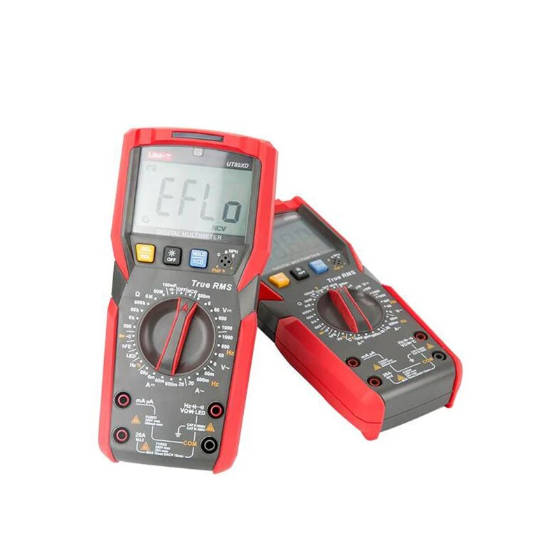 UNI-T UT89XD Digital Multimeter Tester True RMS AC DC Voltmeter Ammeter 1000V 20A Capacitance Frequency Resistance LED Measure