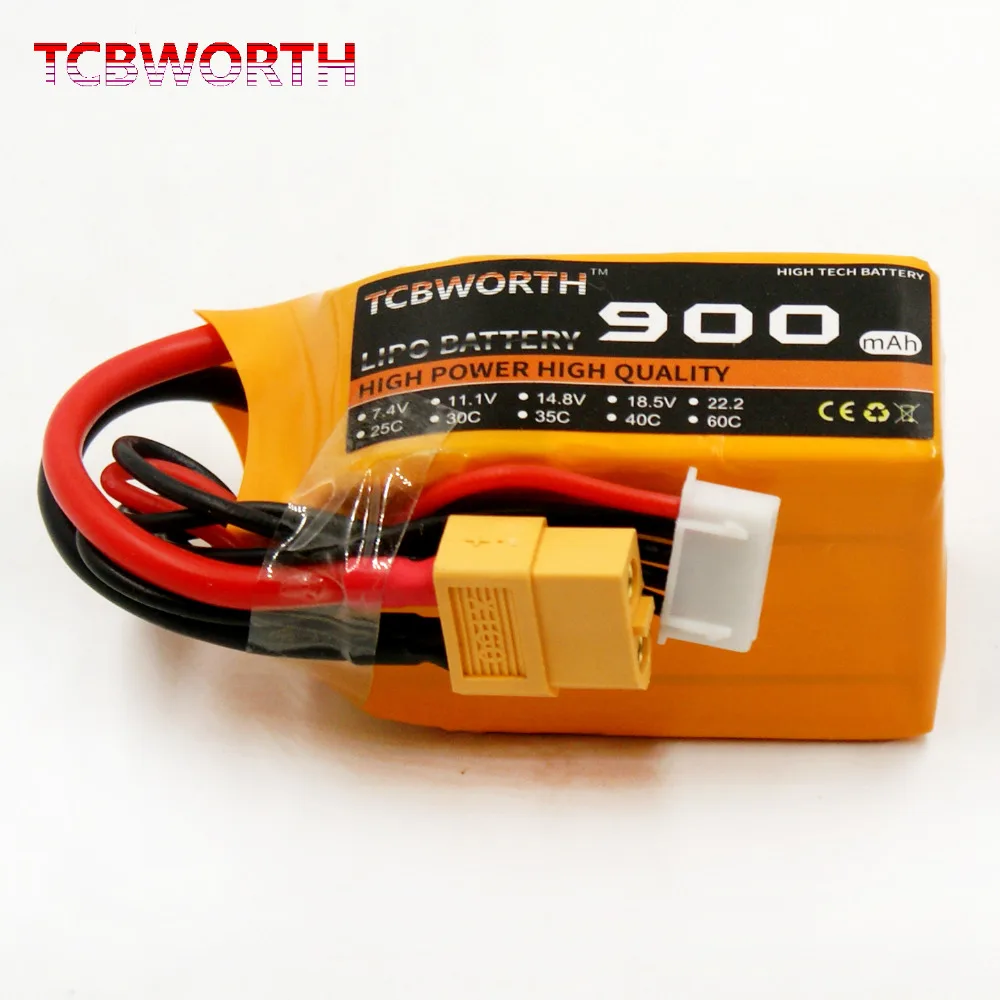 TCBWORTH RC LiPo батарея 4S 14 8 V 900 mAh 25C для вертолет самолет автомобиль Лодка Квадрокоптер