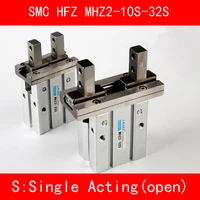 hfz mhz2 10s 16s 20s 25s 32s single acting normally open mini grippers pneumatic finger cylinder smc type aluminium clamps
