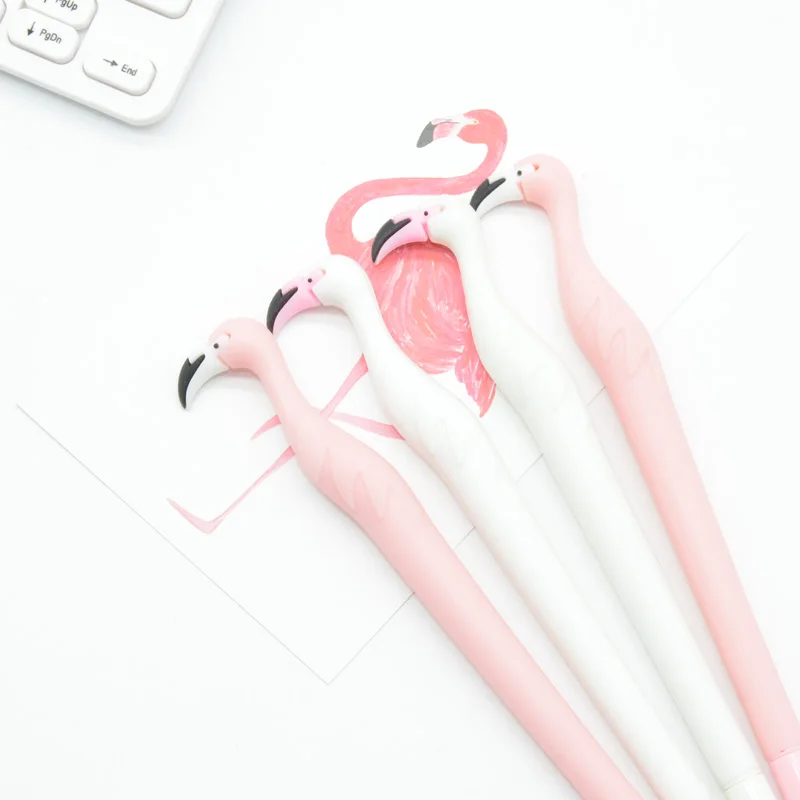 60 шт./лот гелевая ручка Caneta Kawaii lapeta гелевые ручки с Фламинго материал Escolar Papelaria Set