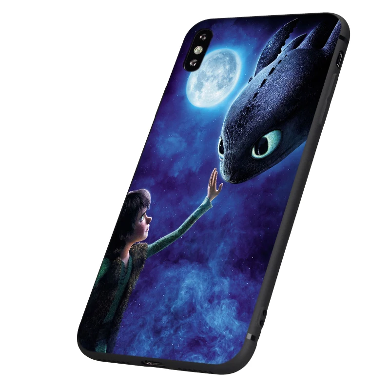 Черный ТПУ чехол для iphone 5 силиконовый 6 6s 7 8 plus x 10 XR XS 11 pro MAX Как приручить дракона |