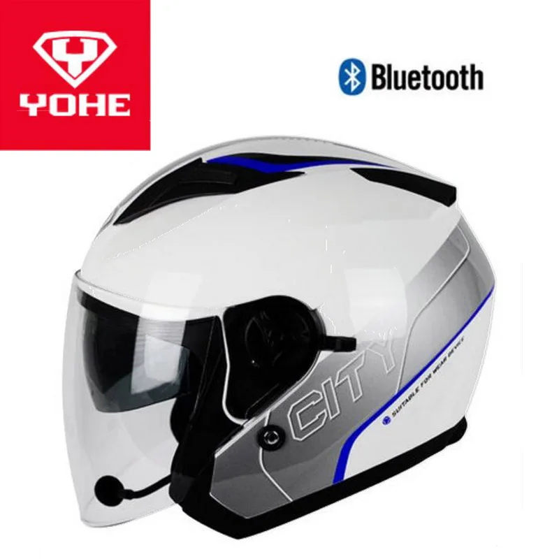 Мотоциклетный шлем с открытым лицом Bluetooth | Автомобили и мотоциклы