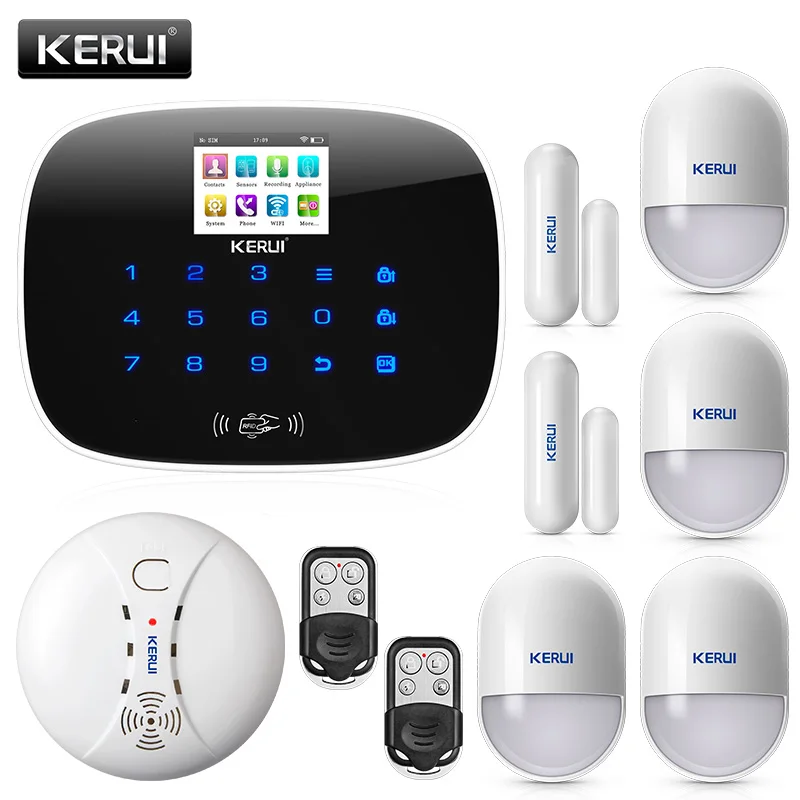 kit 1 KERUI W193 беспроводной WCDMA 3g приложение дистанционное управление сенсорный экран Alarme WiFi PSTN GSM Умный дом Охранная сигнализация наборы систем - Цвет: kit 1