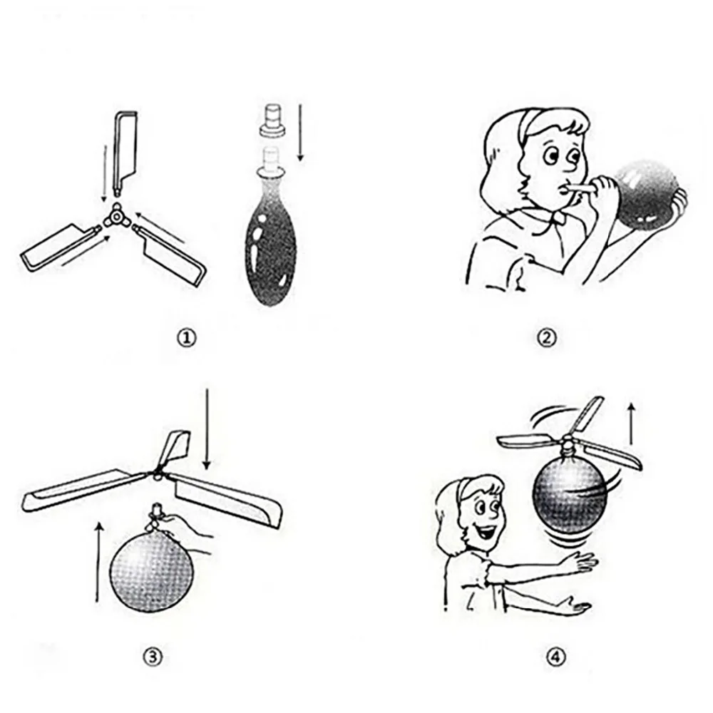 1 упаковка традиционный воздушный шар самолет вертолет для детей детская