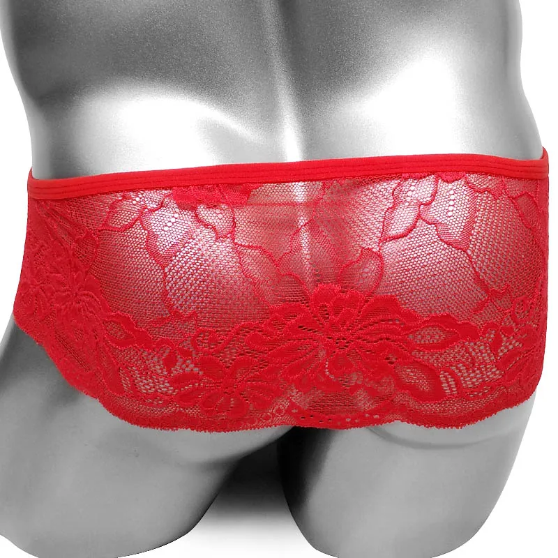 Сисси кружевные трусики с кольца дял пениса сексуальное нижнее белье мужские