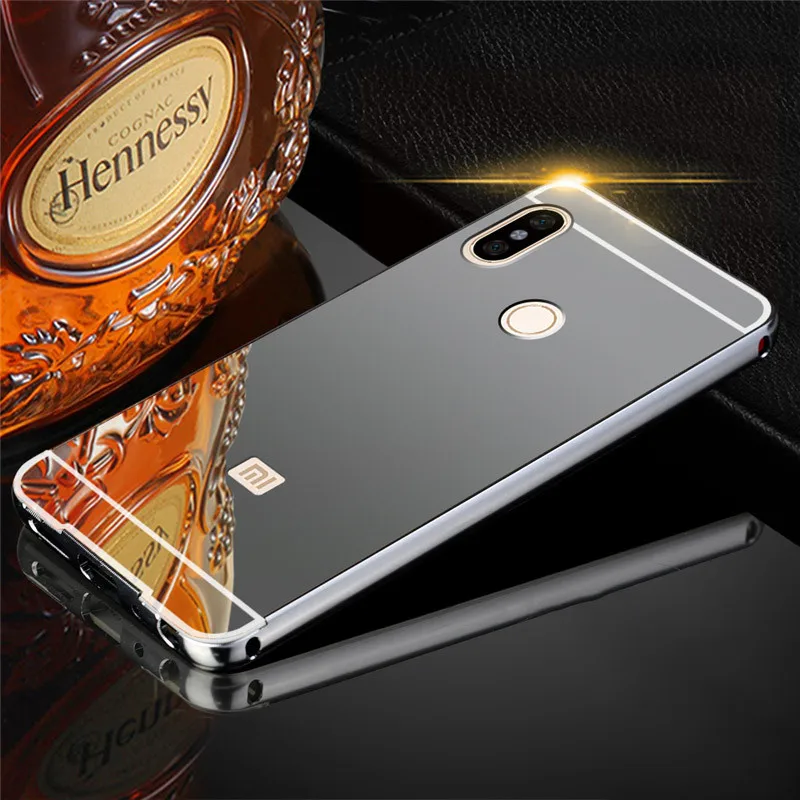 Black Для Redmi Note 5 Pro Чехол 64GB Золотой Зеркальный Алюминиевый противоударный чехол-накладка для Xiaomi Redmi Note 5 Pro Global 5,99 дюймов - Цвет: Black