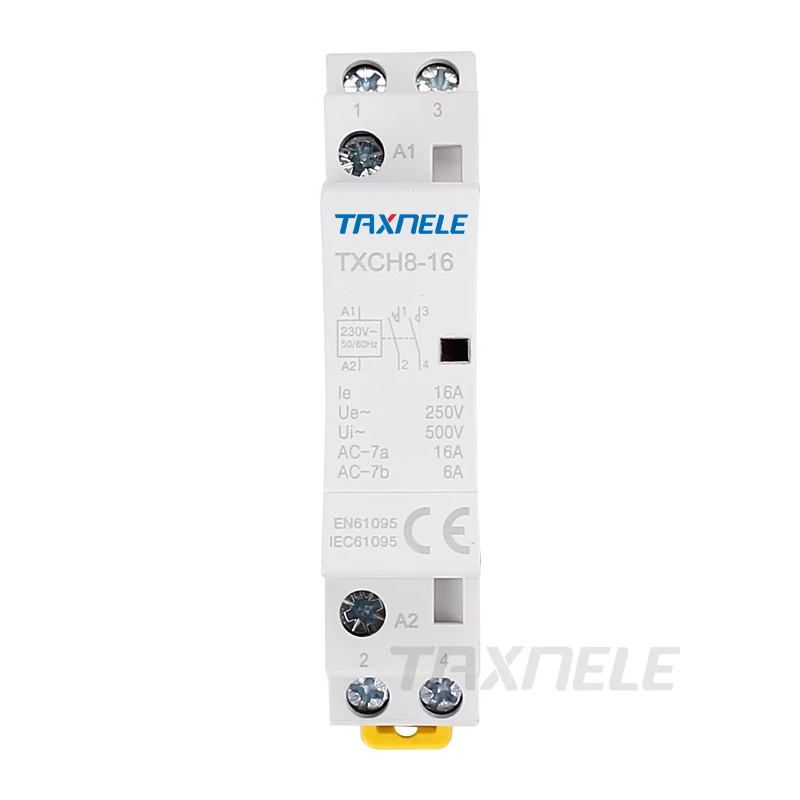 Din-рейка Ac контактор для дома 2P 16A 25A 220 В/230 В 50/60 Гц 2NO 2NC 1NO1NC домашнего отеля