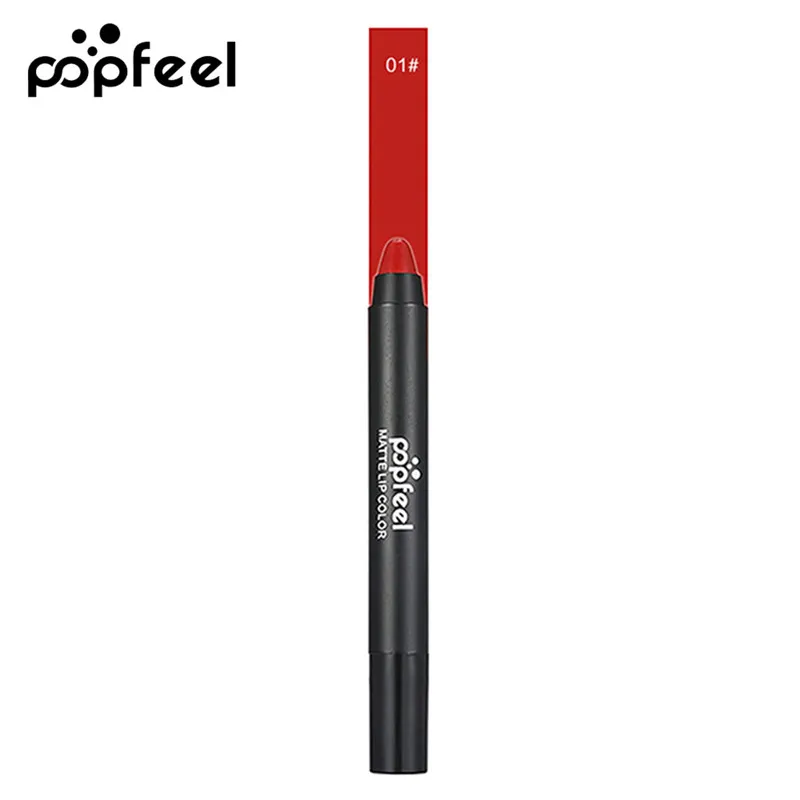 Popfeel, брендовая матовая губная помада, карандаш для губ, косметика для красоты, матовая губная помада, карандаш, Сексуальная Дамская косметика, бальзам для губ